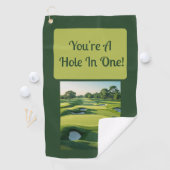 Je bent een gat in één! 2025 golfhanddoek (Insitu)