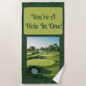 Je bent een gat in één! 2025 strandlaken (Voorkant)