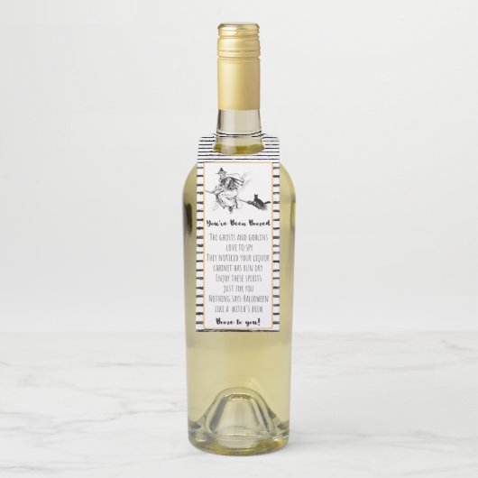 Je bent een gebooste Label. Flessenhanger (Op fles)