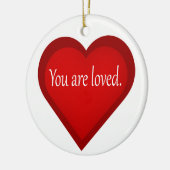 Je bent een geliefd hart-positief Ornament (Links)