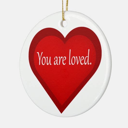 Je bent een geliefd hart-positief Ornament (Links)