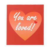 Je bent een geliefd Notitieblok (Voorkant)