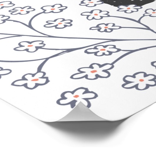 Je bent een geliefd Poster bosland Elderberry (Hoek)