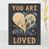 Je bent een geliefd Wenskaart Kaart (Gele Bloem)