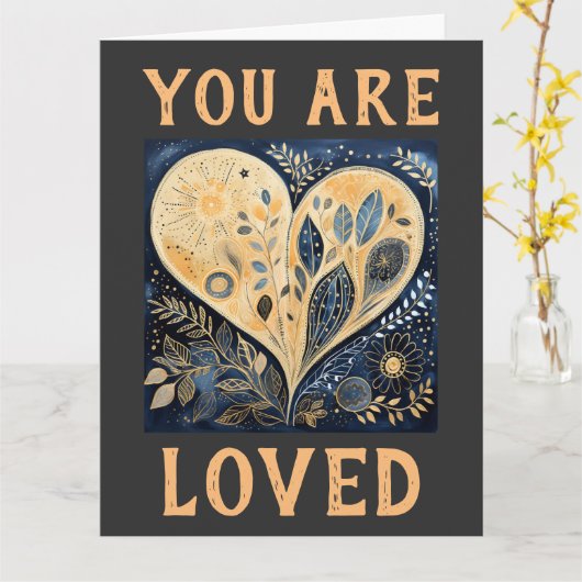 Je bent een geliefd Wenskaart Kaart (Gele Bloem)