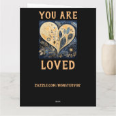 Je bent een geliefd Wenskaart Kaart (Achterkant)