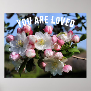 Je bent een geliefde bloesems Inspirerend Poster
