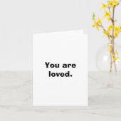 Je bent een geliefde briefkaart (Gele Bloem)