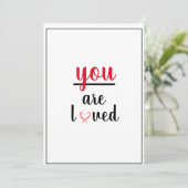 Je bent een geliefde soort van waardering bedankkaart (Staand voorkant)