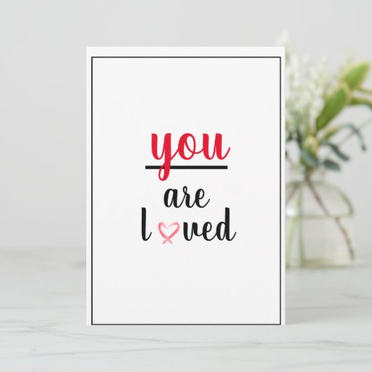 Je bent een geliefde soort van waardering bedankkaart (Staand voorkant)