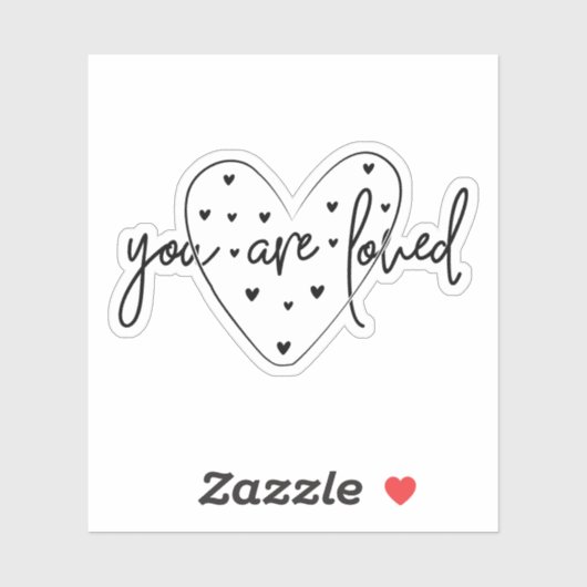 Je bent een geliefde sticker (Vel)