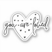 Je bent een geliefde sticker (Voorkant)