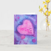 Je bent een geliefde unieke Kaart Waterverf (Gele Bloem)