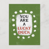 Je bent een geluksvogel Briefkaart (Voorkant)