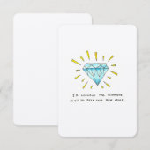 Je bent een gem bedankkaart (Voorkant / Achterkant)