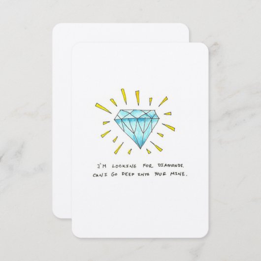 Je bent een gem bedankkaart (Voorkant / Achterkant)