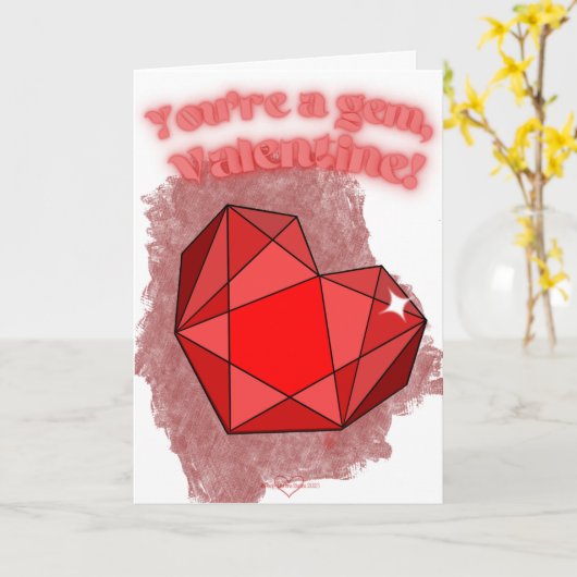 Je bent een Gem Valentijnsdag Kaart (Gele Bloem)