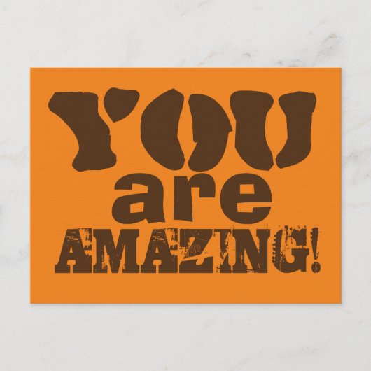 Je bent een geweldig Inspirerend Briefkaart (Voorkant)