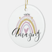 je bent een geweldig positief bevestigend cadeau v keramisch ornament (Links)