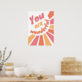 Je bent een geweldig positief bevestigend poster (Keuken)