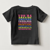 Je bent een geweldig positief vibes T-shirt (Achterkant)
