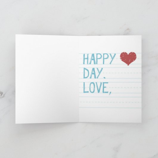 'Je bent een geweldige dochter' Valentijn Feestdagen Kaart (Binnen)