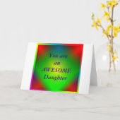 "Je bent een Geweldige Dochter" Wenskaart Kaart (Gele Bloem)