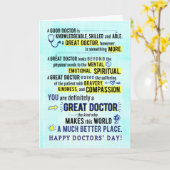 Je bent een geweldige dokter, die de wereld beter  kaart (Gele Bloem)