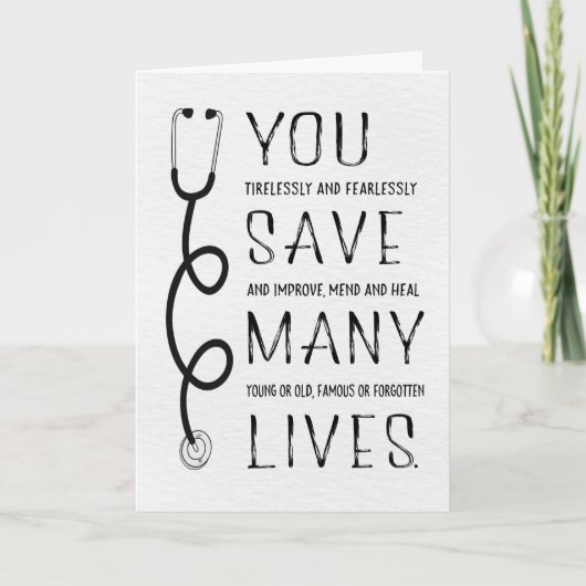 Je bent een geweldige dokter, die de wereld beter  kaart (Voorkant)