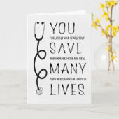 Je bent een geweldige dokter, die de wereld beter  kaart (Gele Bloem)