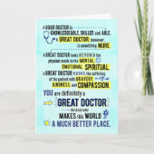 Je bent een geweldige dokter, die de wereld beter  kaart (Voorkant)