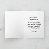 Je bent een geweldige dokter, die de wereld beter  kaart (Binnen)