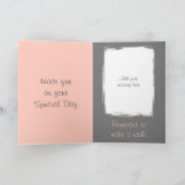 Je bent een geweldige foto, grijs koraal verjaarda kaart (Binnen)