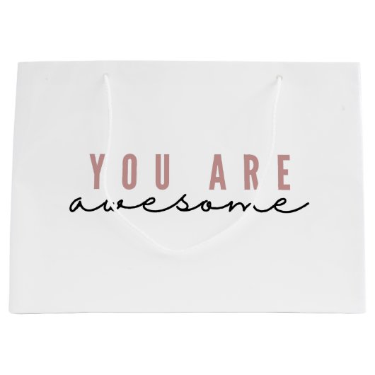 Je bent een Geweldige geschenktas Groot Cadeauzakje (Voorkant)