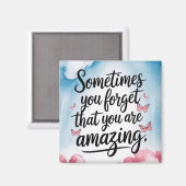 Je bent een geweldige herinnering - Inspirerend qu Magneet (Voorkant / Achterkant)