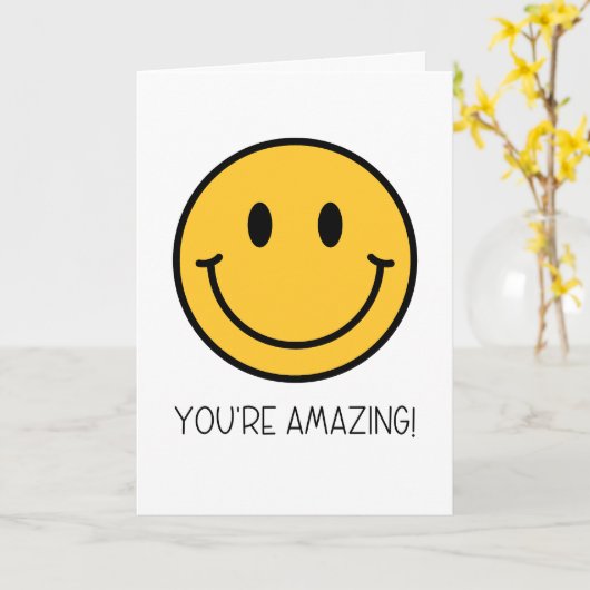 Je bent een geweldige kaart! kaart (Gele Bloem)