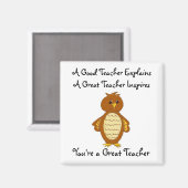 Je bent een geweldige leraar magneet (Voorkant / Achterkant)