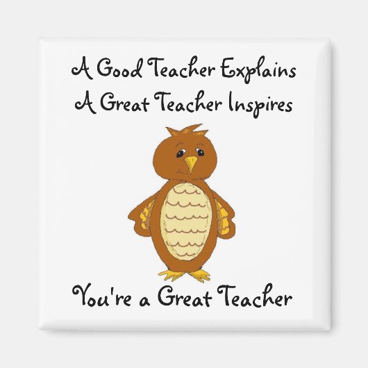 Je bent een geweldige leraar magneet (Voorkant)