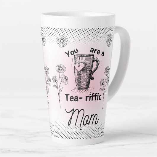 Je bent een geweldige moeder latte mok (Rechterhoek)