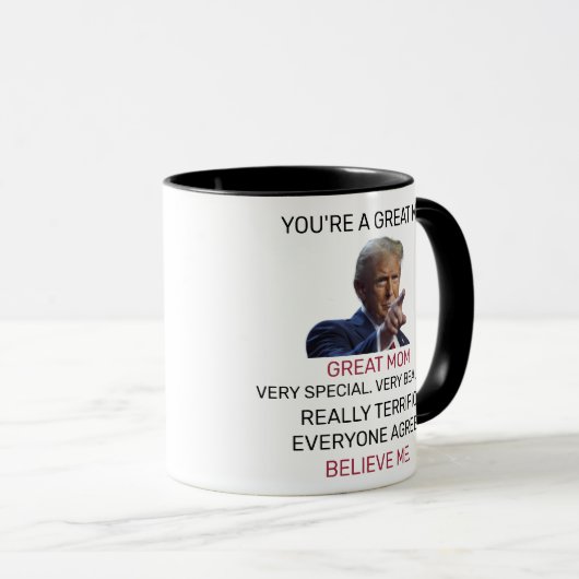 Je bent een geweldige moeder, nieuwe mama cadeaus  mok (Voorkant rechts)