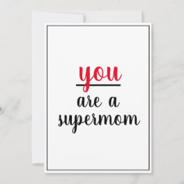 Je bent een geweldige Moederwaardering. Bedankkaart