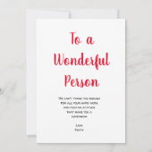 Je bent een geweldige Moederwaardering. Bedankkaart (Achterkant)