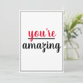 Je bent een geweldige Sint Gesture Wonderful Perso Bedankkaart (Staand voorkant)