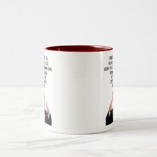 Je bent een geweldige vader Trump Tweekleurige Koffiemok (Center)