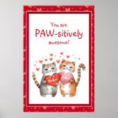Je bent een Geweldige Valentijnsdag kat Poster (Voorkant)