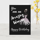 Je bent een geweldige vrouw verjaardagskaart kaart (Gele Bloem)