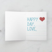 'Je bent een geweldige zoon' Valentijn Feestdagen Kaart (Binnen)