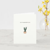 Je bent een goede plant moeder / // blank wenskaar kaart (Gele Bloem)