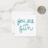 Je bent een goede Valentijn Notitiekaartje (Voorkant / Achterkant in situ)