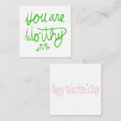 Je bent een goede Valentijn Notitiekaartje (Voorkant / Achterkant)